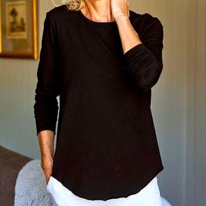 Frank & Eileen Tee Lab Cream Base Layer Long Sleeve, Luxe Jersey